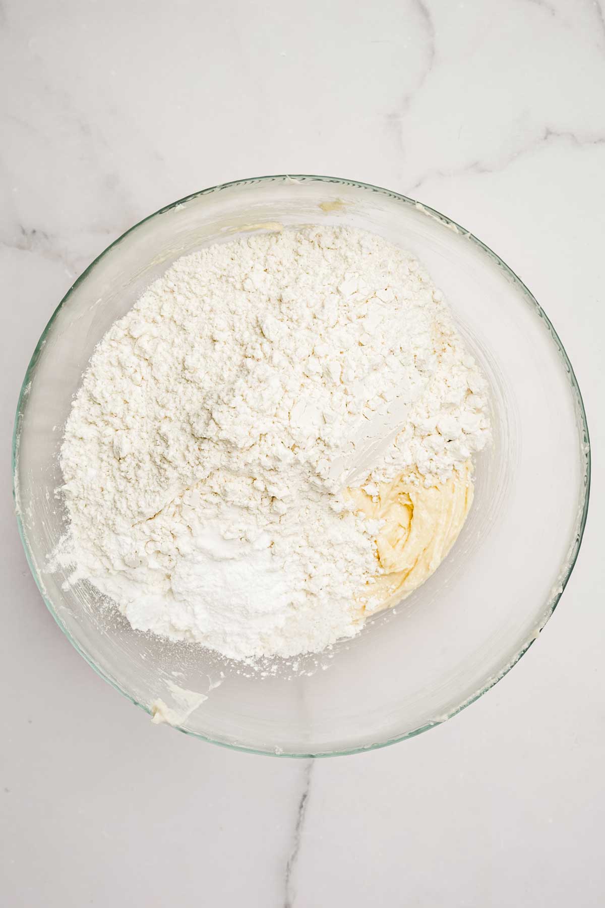 Bowl with dry ingredients