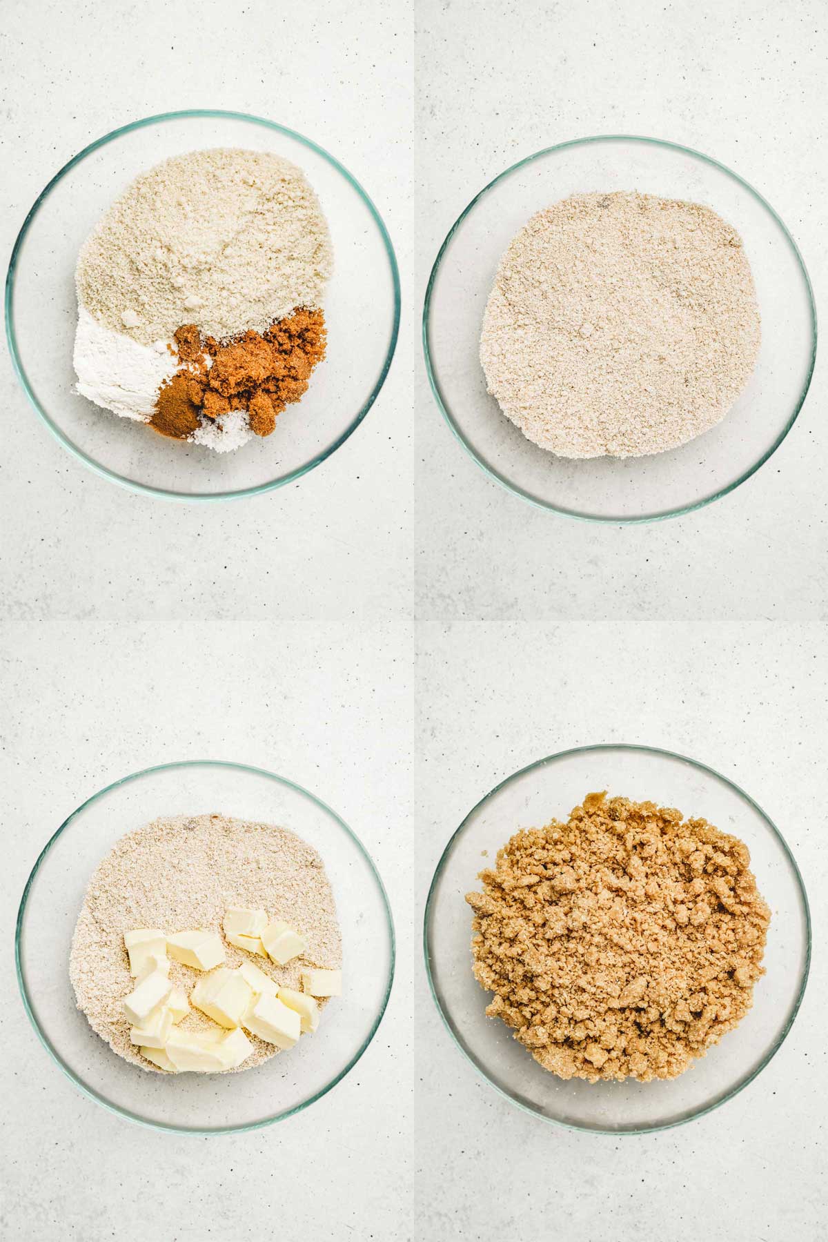 bowl wit crumble ingredients