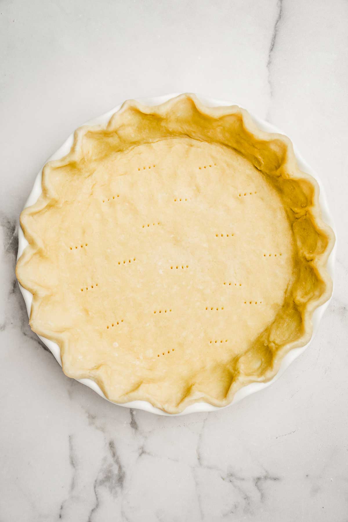 Pie plate wit a pie shell