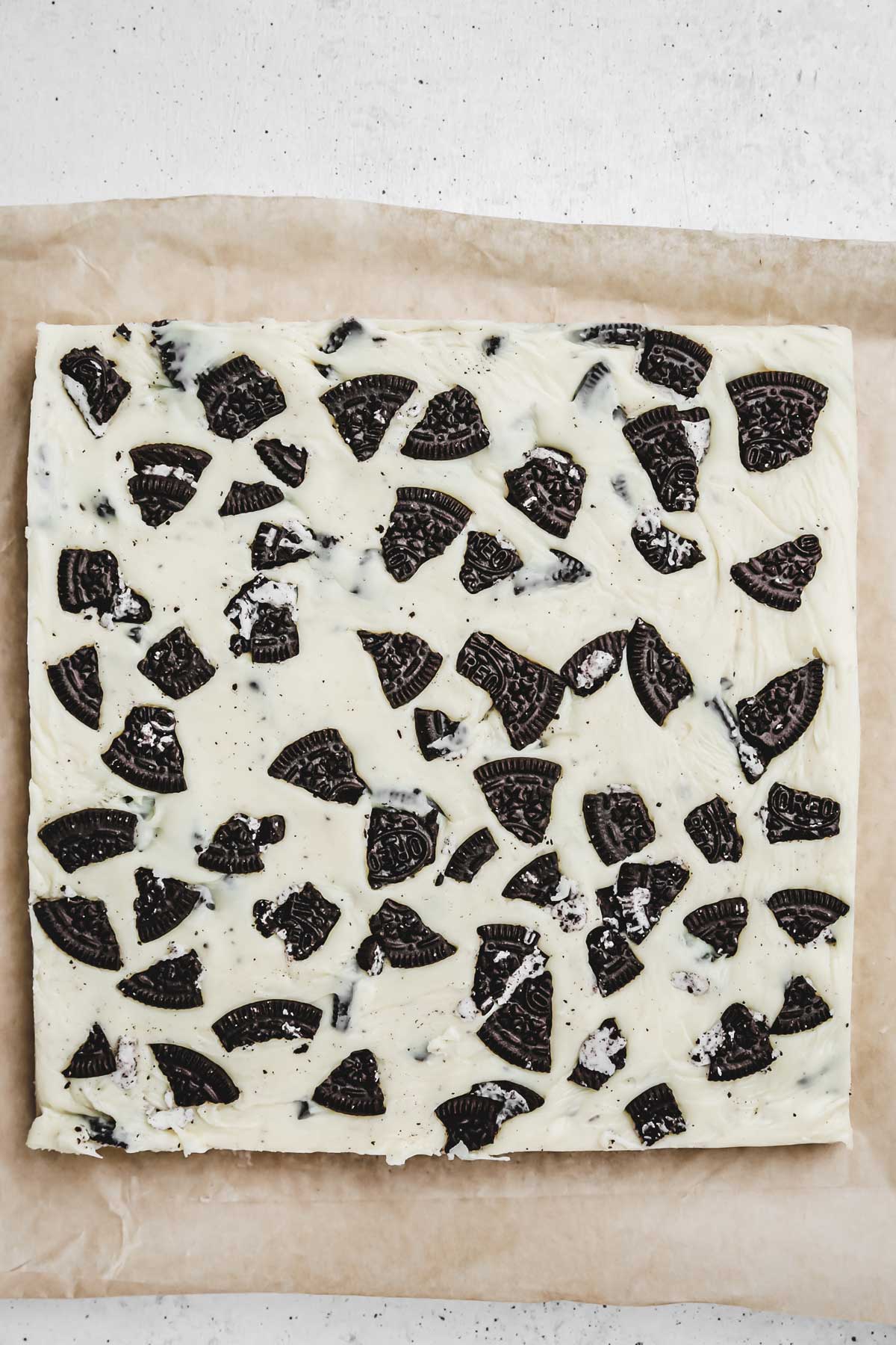 Oreo fudge sheet