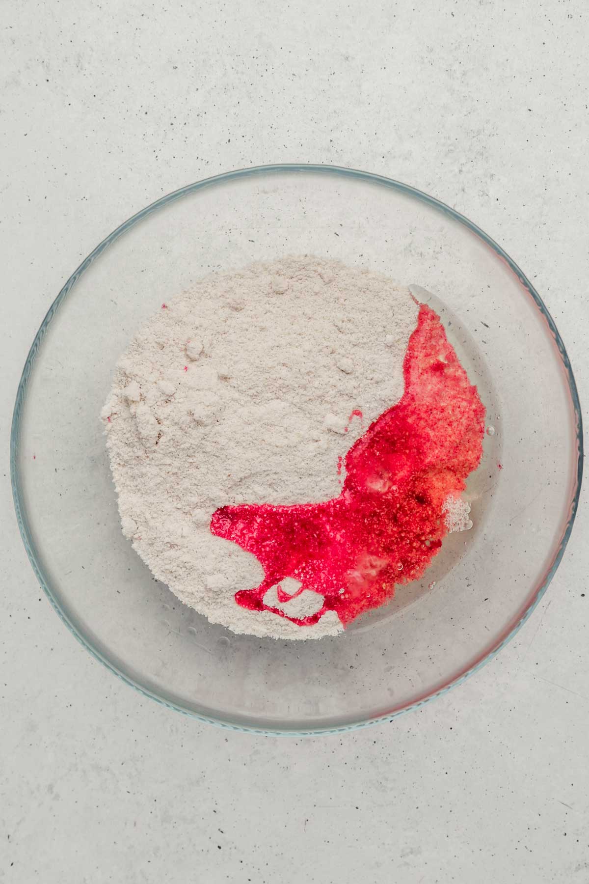 Medium bowl with dry ingredients
