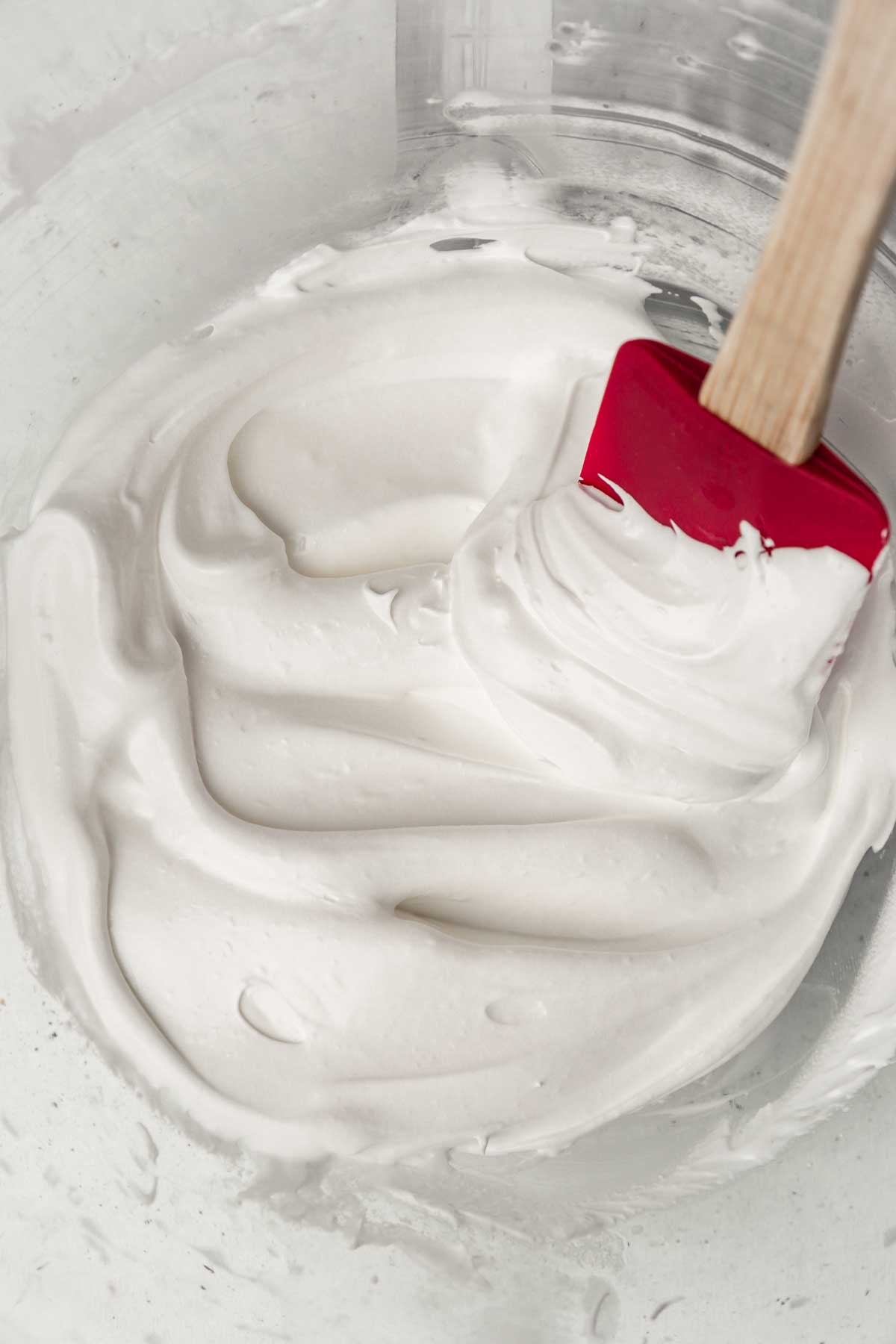 Mixing bowl with italian meringue