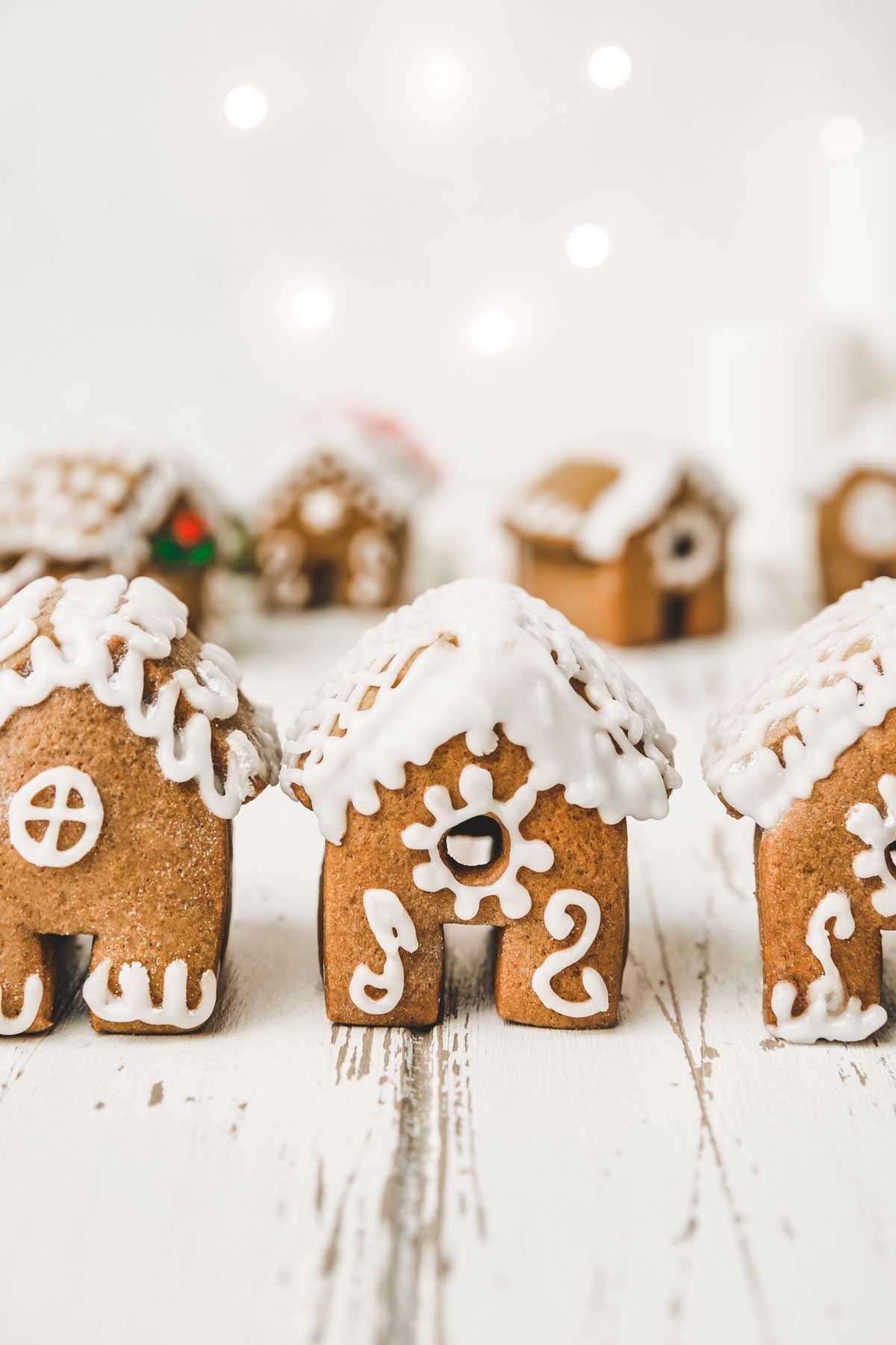 gingerbread house with royal icing