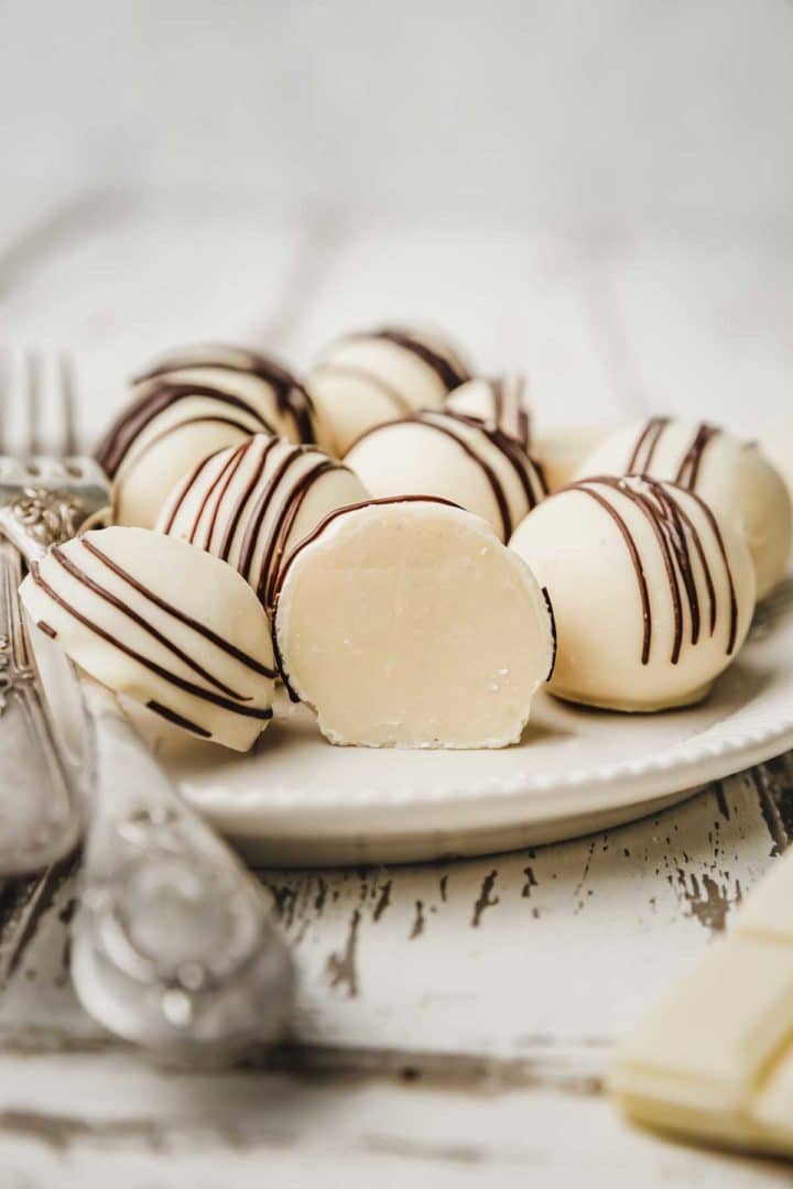 White Chocolate Truffles (Easy 3-Ingredient Recipe)