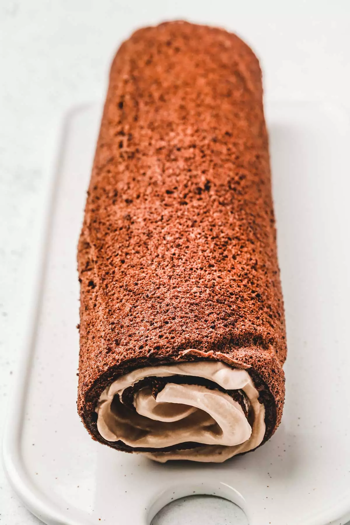 Buche au chocolat roulée