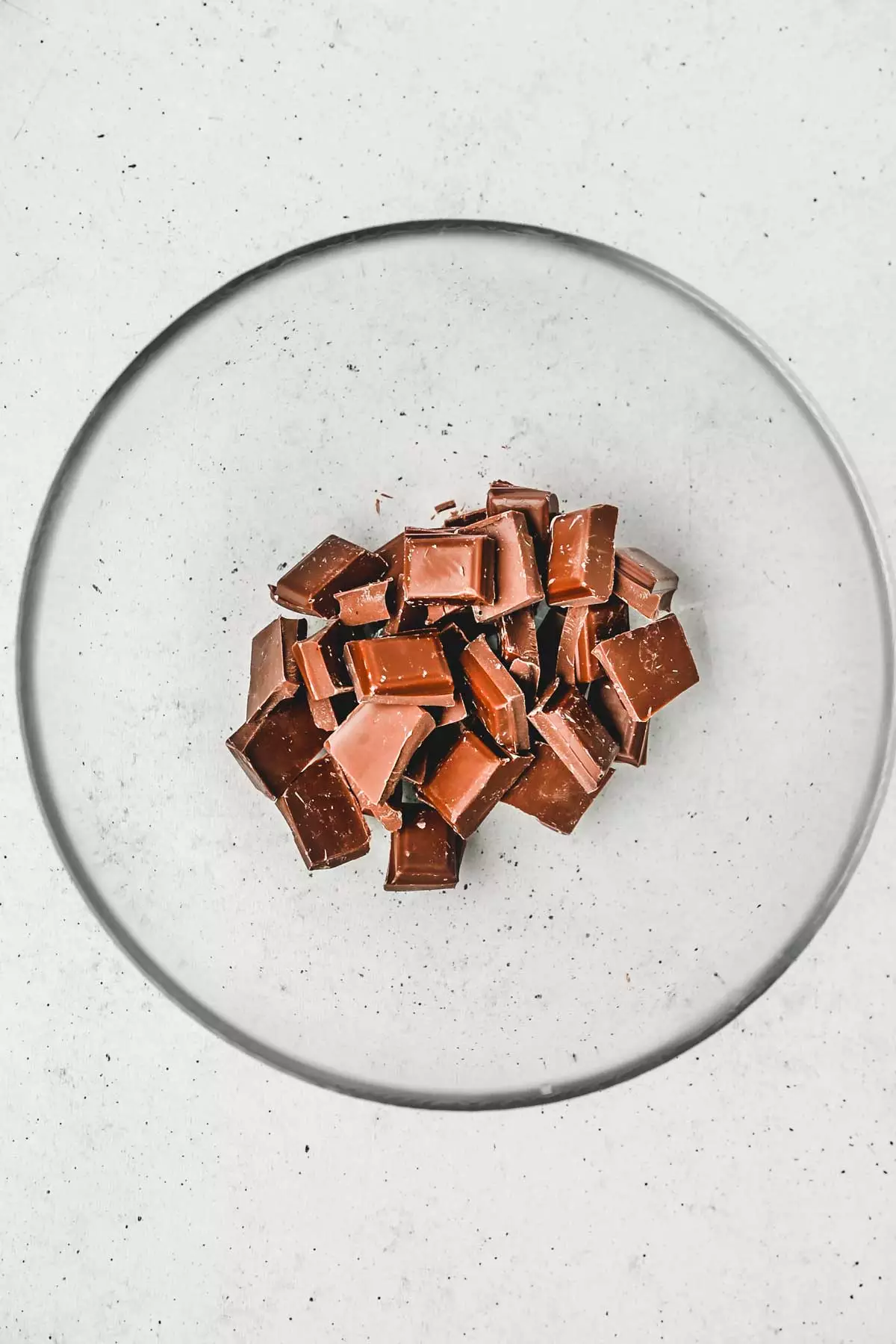 Bol avec chocolat au lait