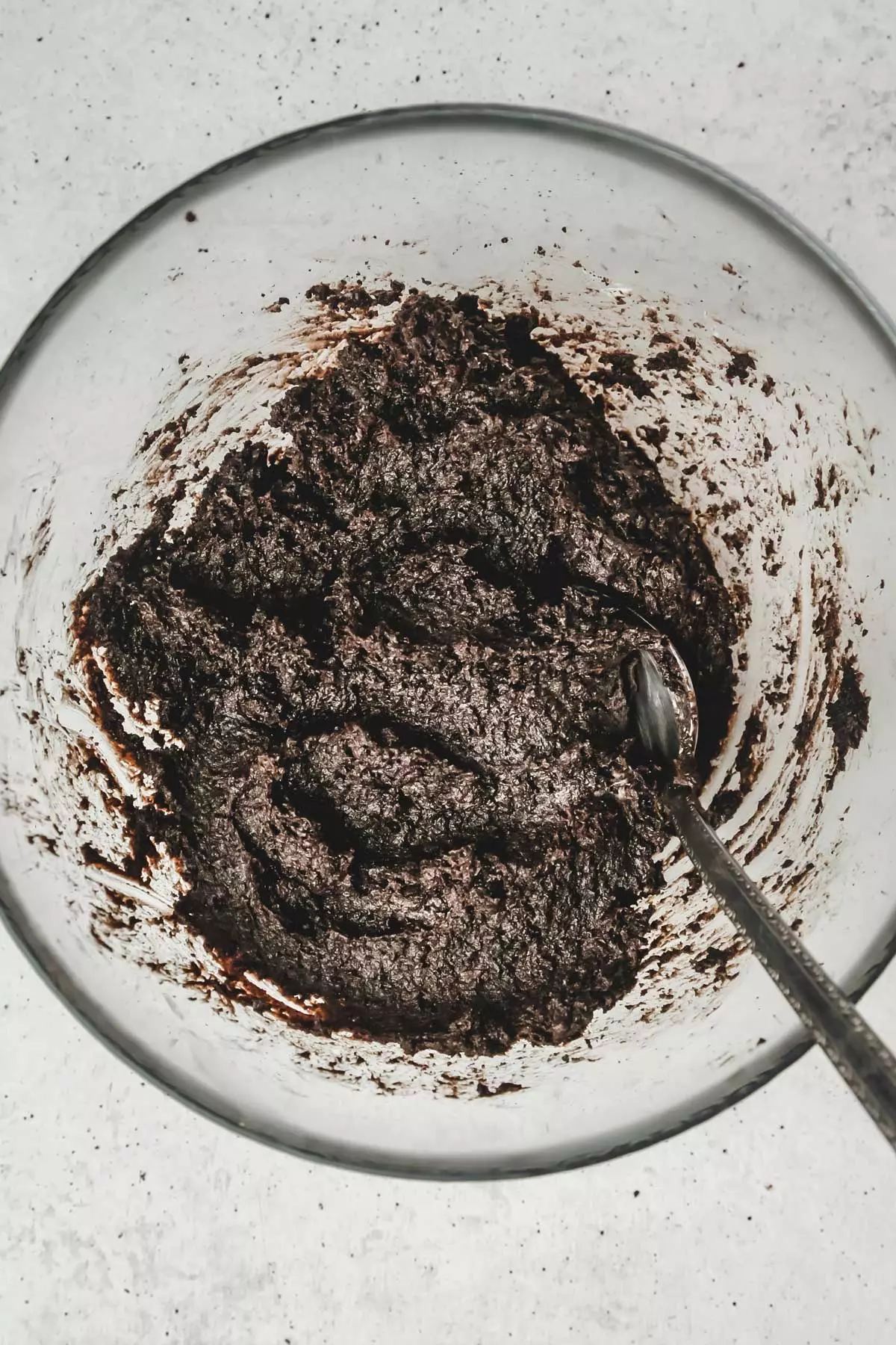 Large bowl with oreo truffles batter