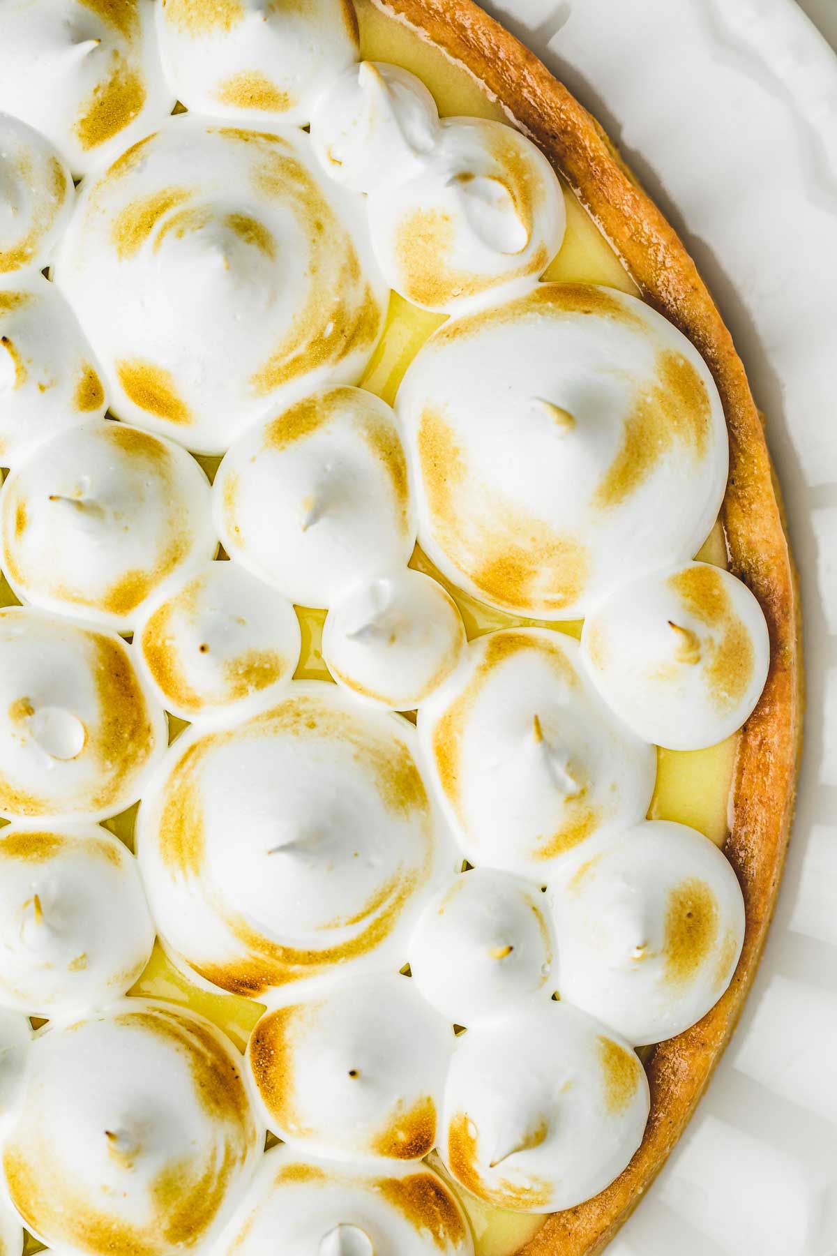 tarte avec de la meringue italienne