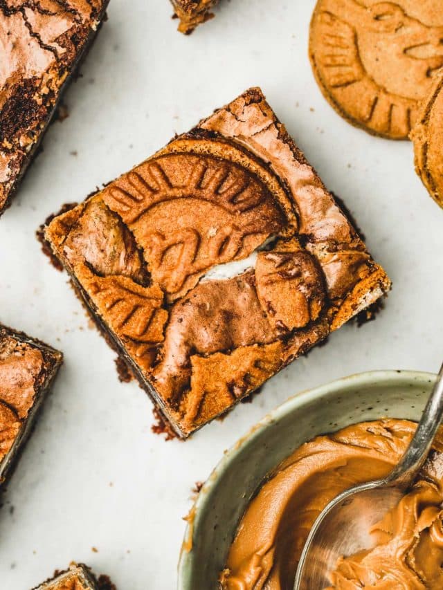 Biscoff brownies