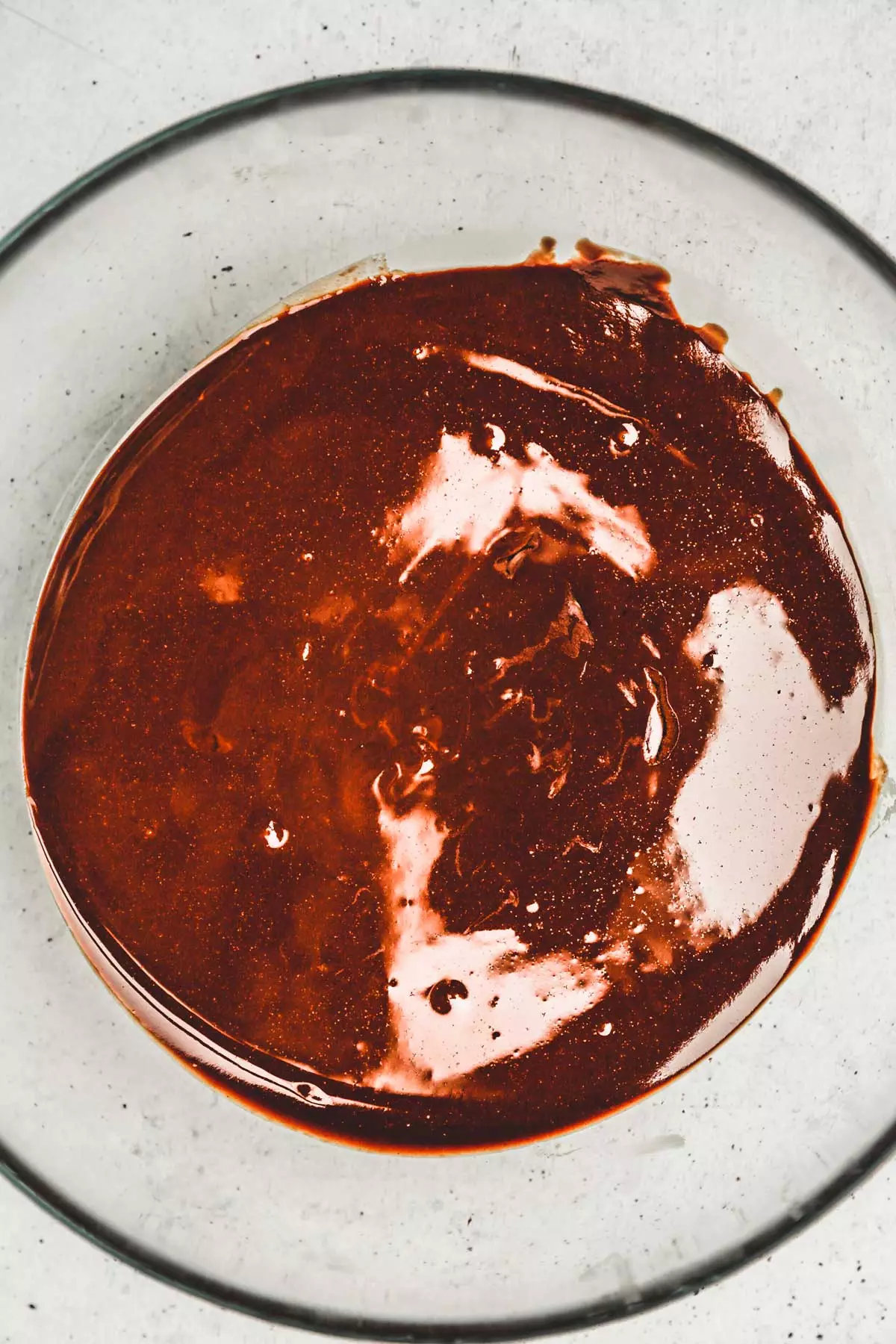 bol avec du chocolat fondu