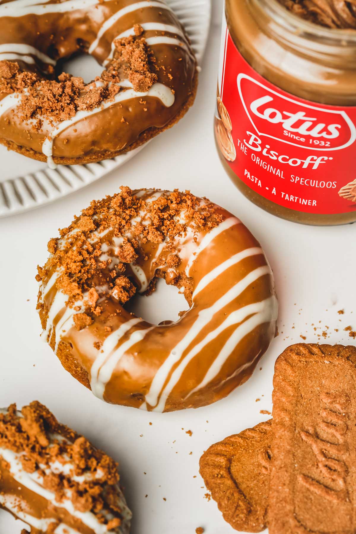 donut speculoos sur une table