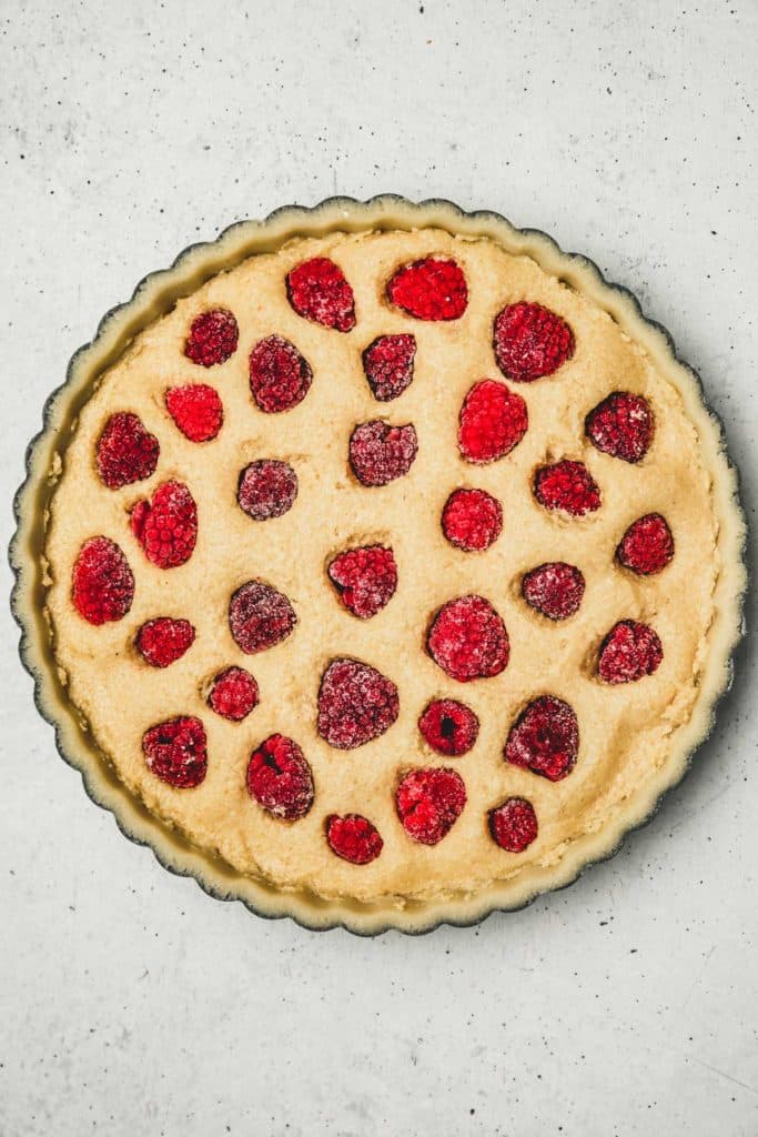 tart ring with frangipane tart
