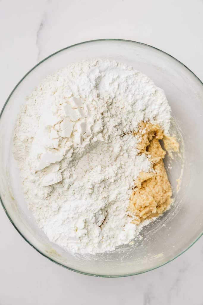 flour mixture in a medium bowl