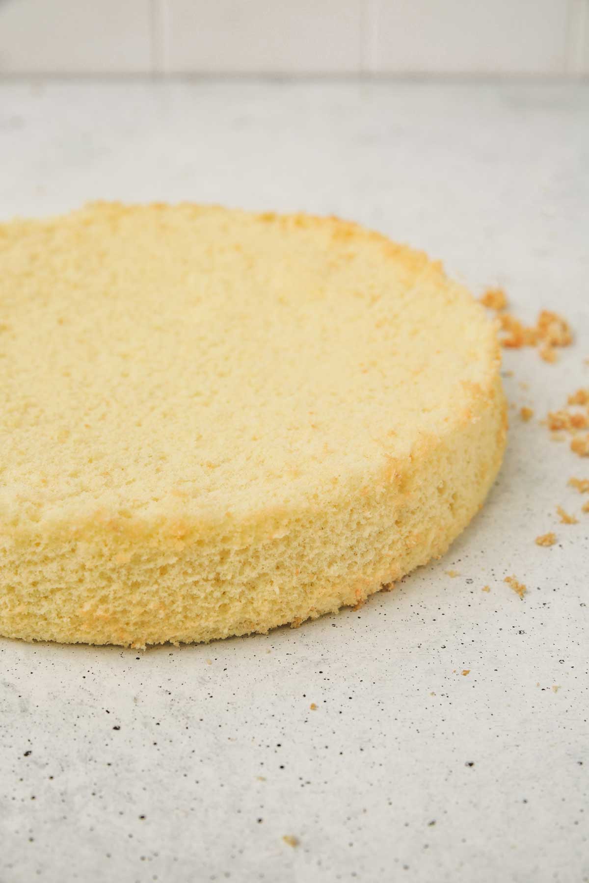 genoise layer on a table