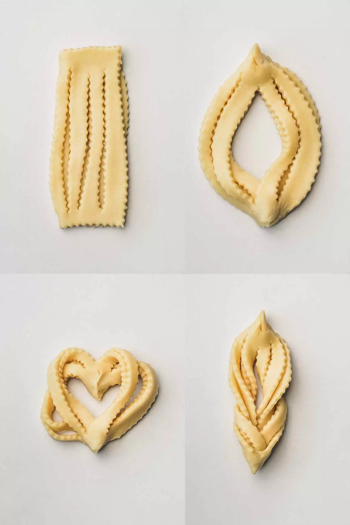 folded chebakia cookies