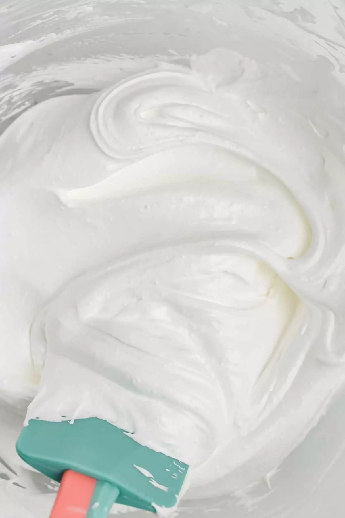 bowl with meringue mixture