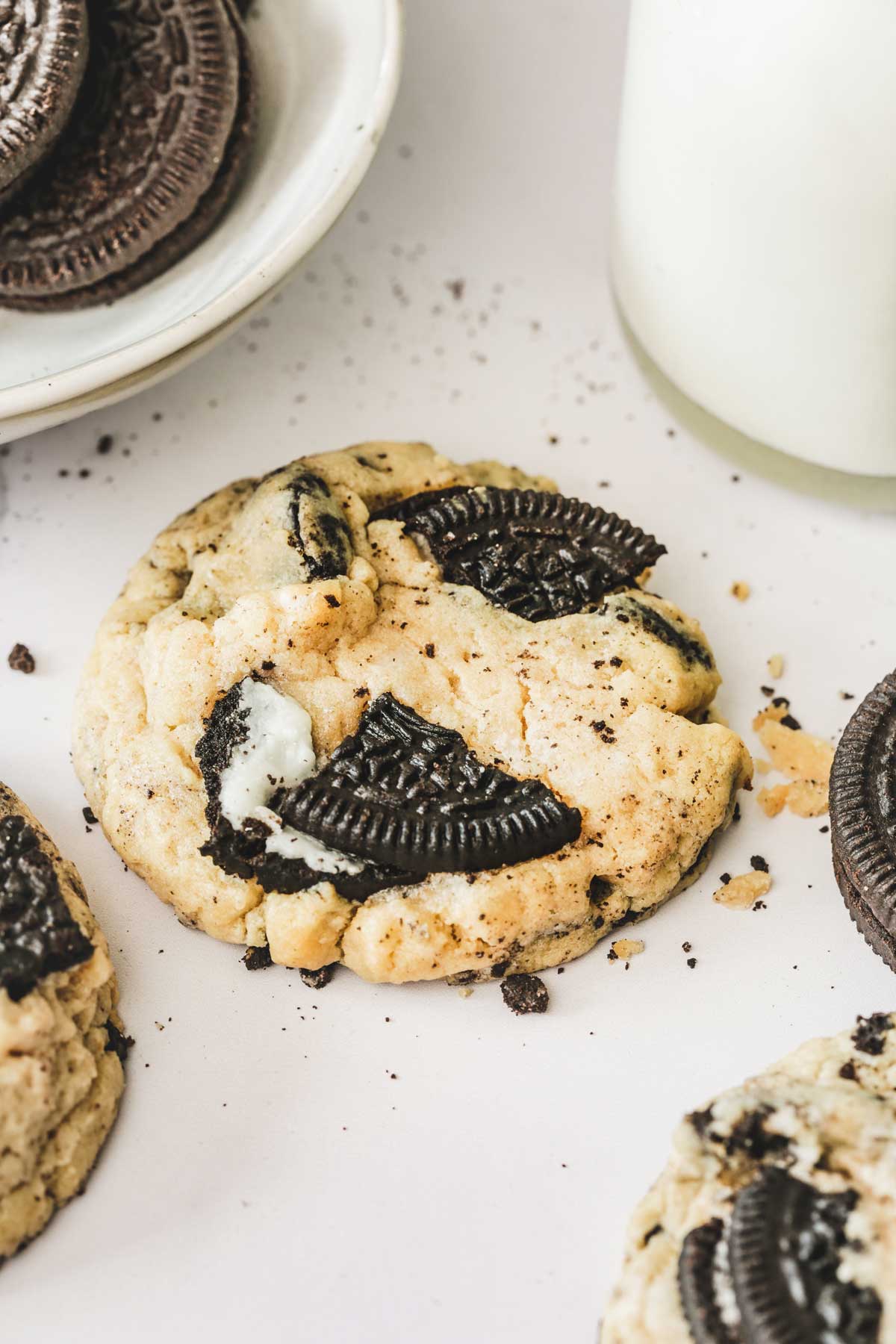oreo cheesecake cookie on a table