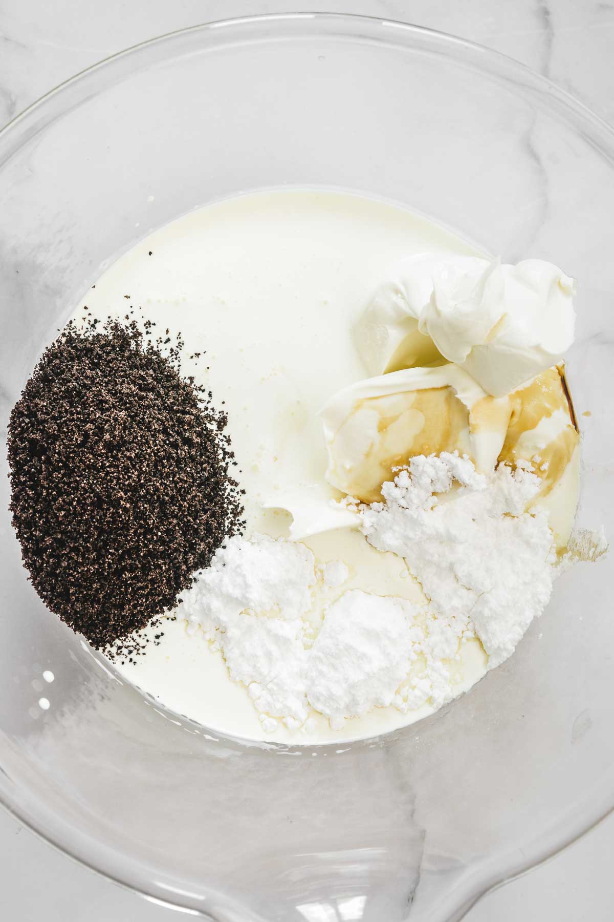 large bowl with ingredients