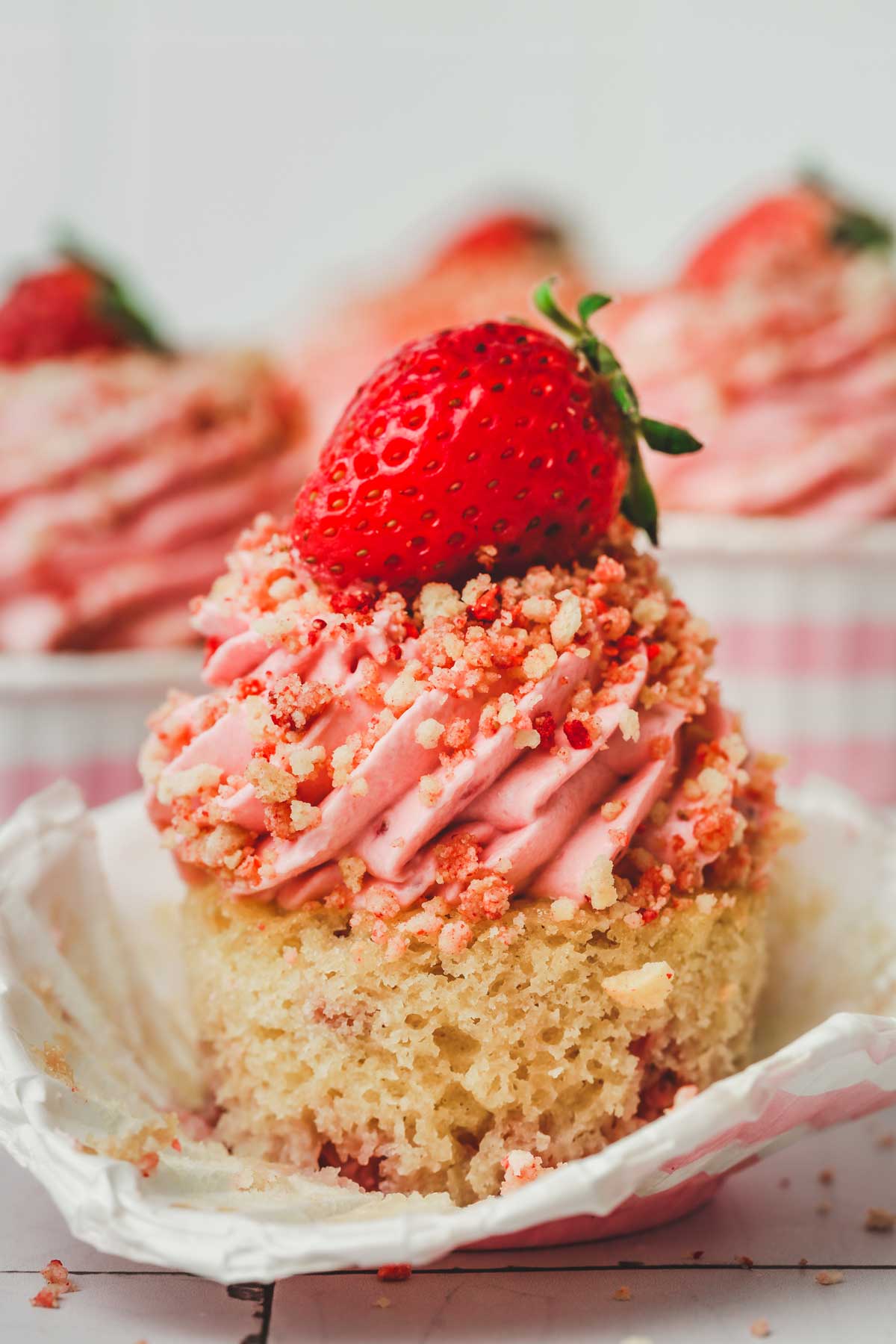 cupcakes aux fraises