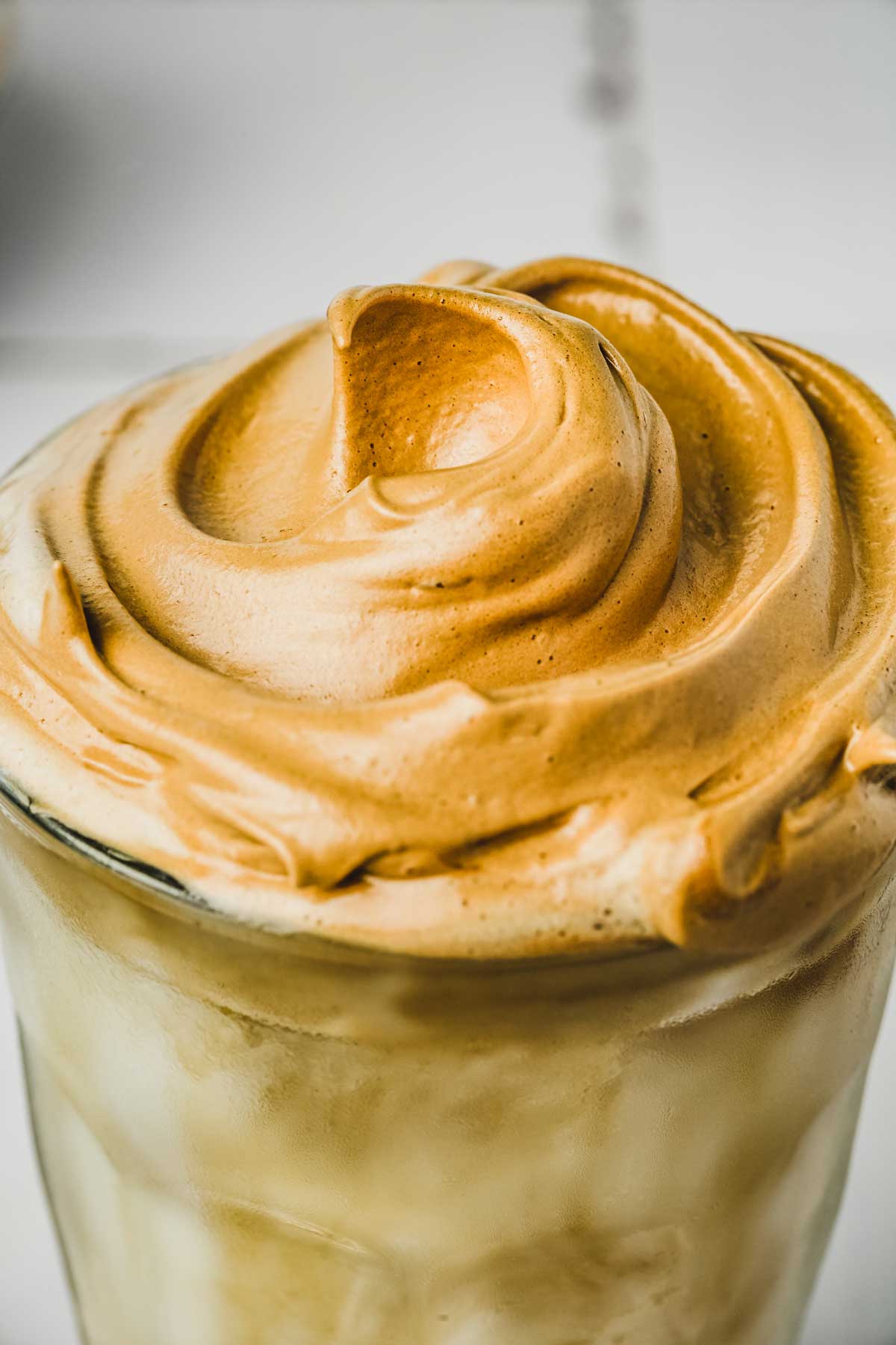 mousse de café fouetté