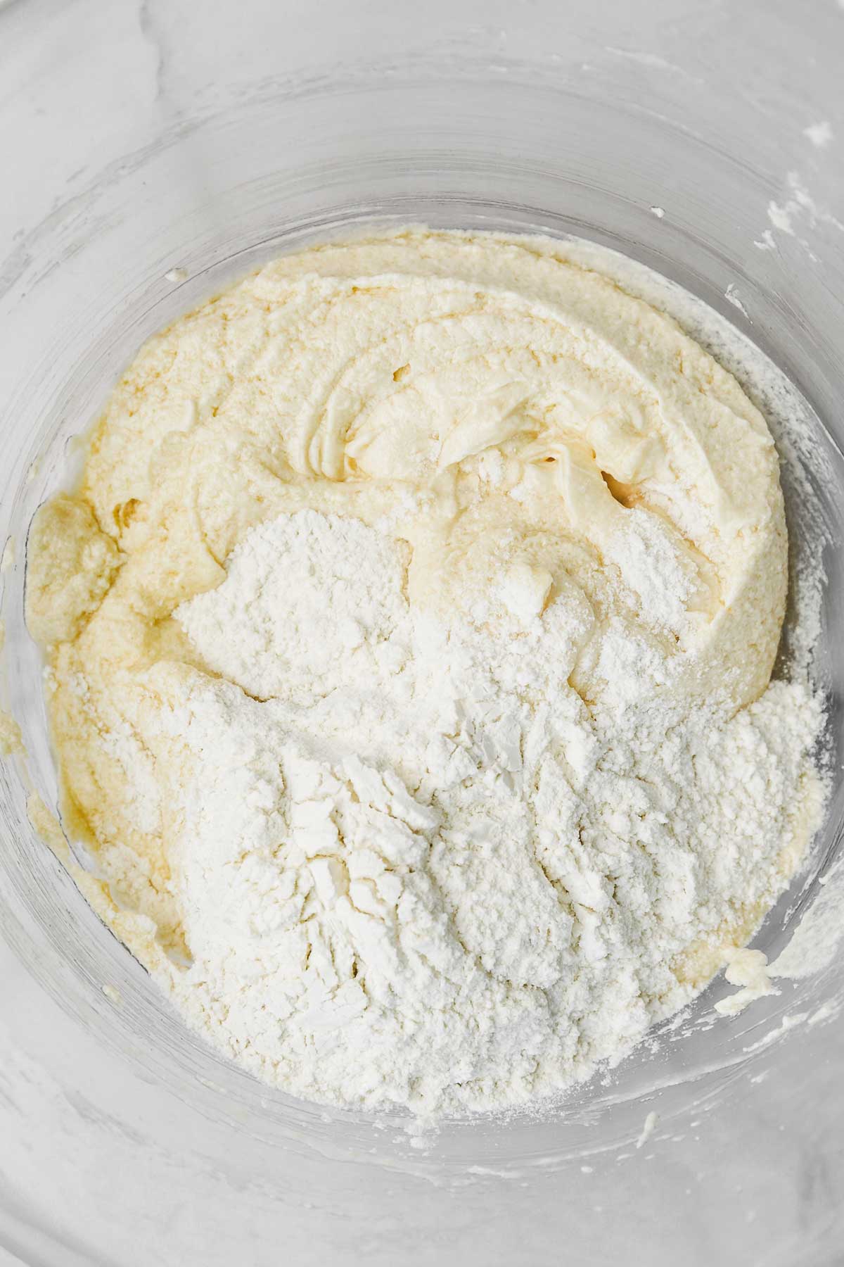 dry ingredients mixed for vanilla oreo cupcakes