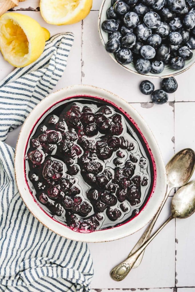Easy Lemon Blueberry Compote Thick & Fruity Sweetly Cakes