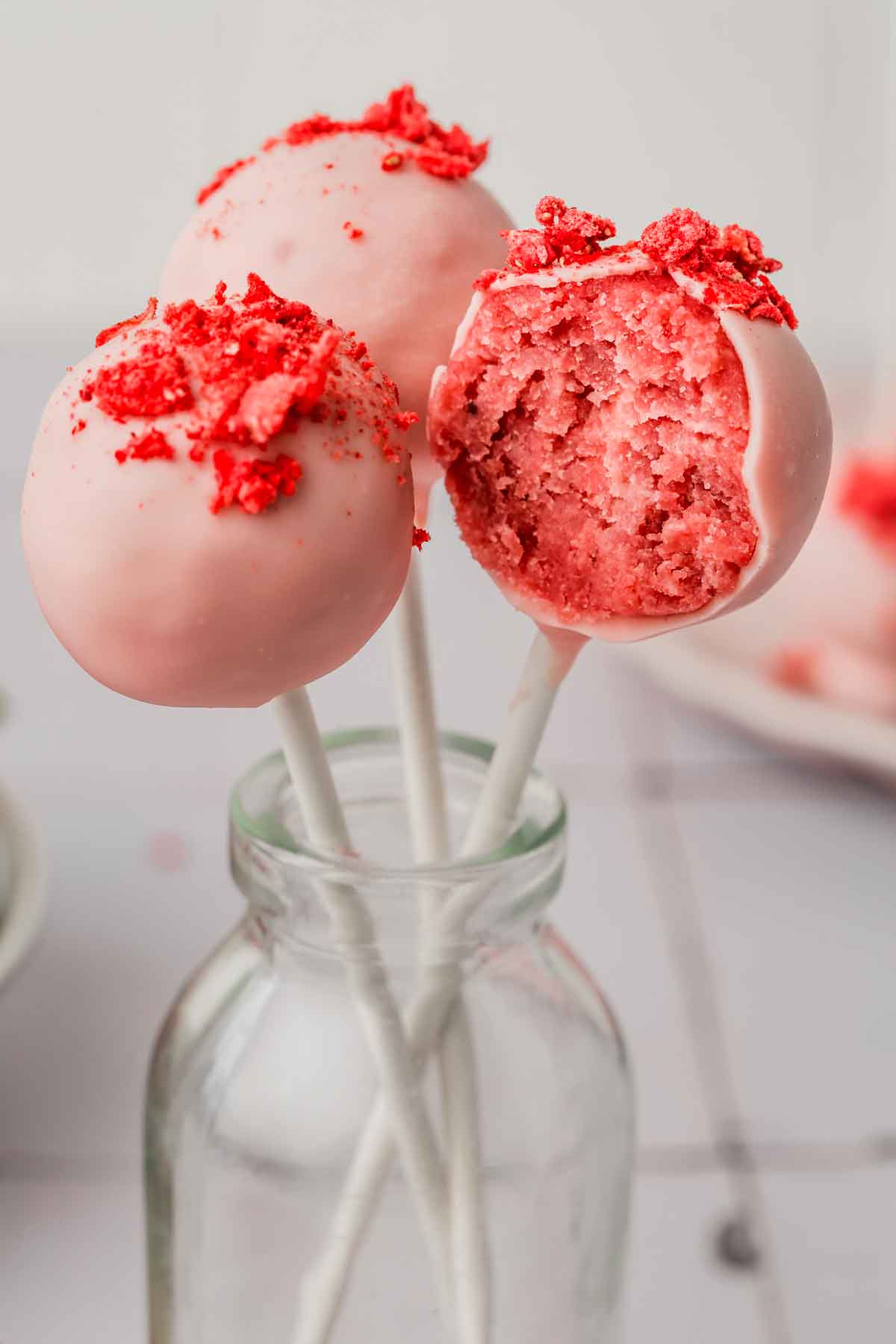 cake pop rose croqué