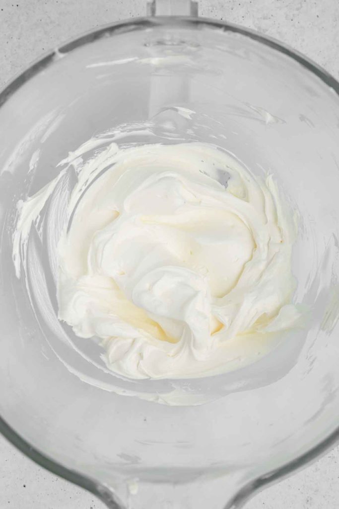 bowl with softened creamy butter