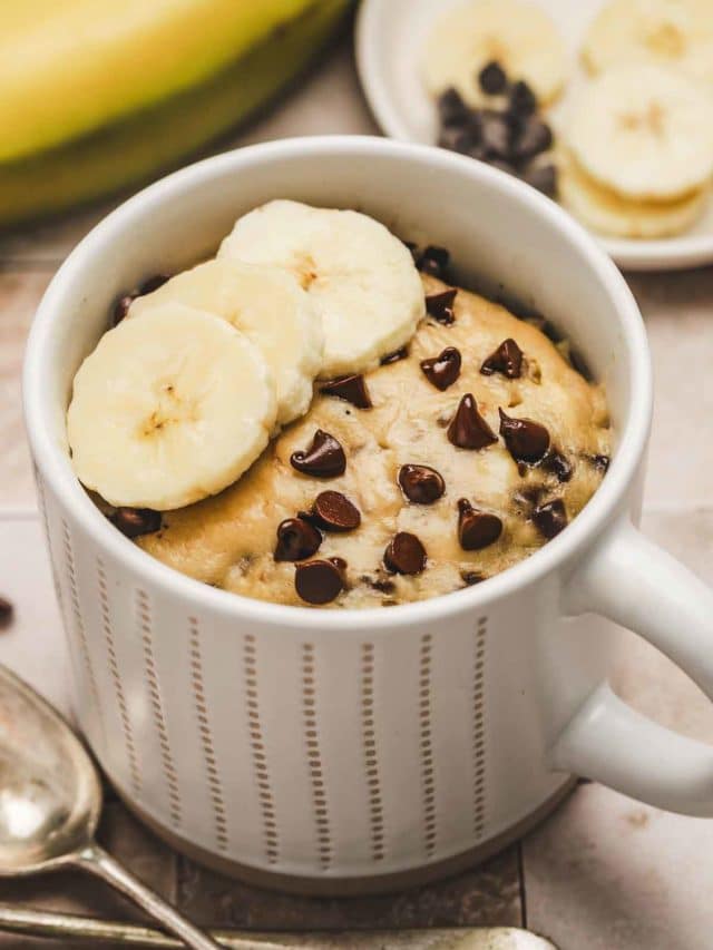 5 Min Banana Mug cake
