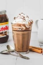 5-min Hot Nutella Coffee Latte Recipe with Chantilly Cream