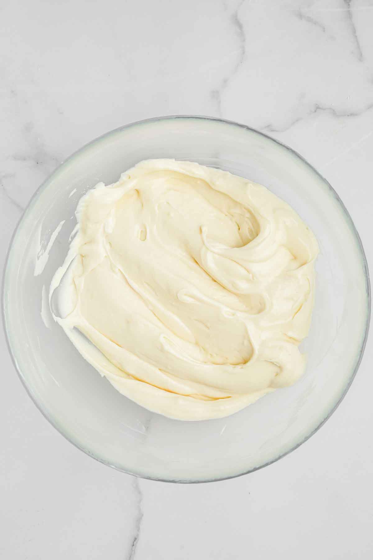 bol avec de la crème mousseline
