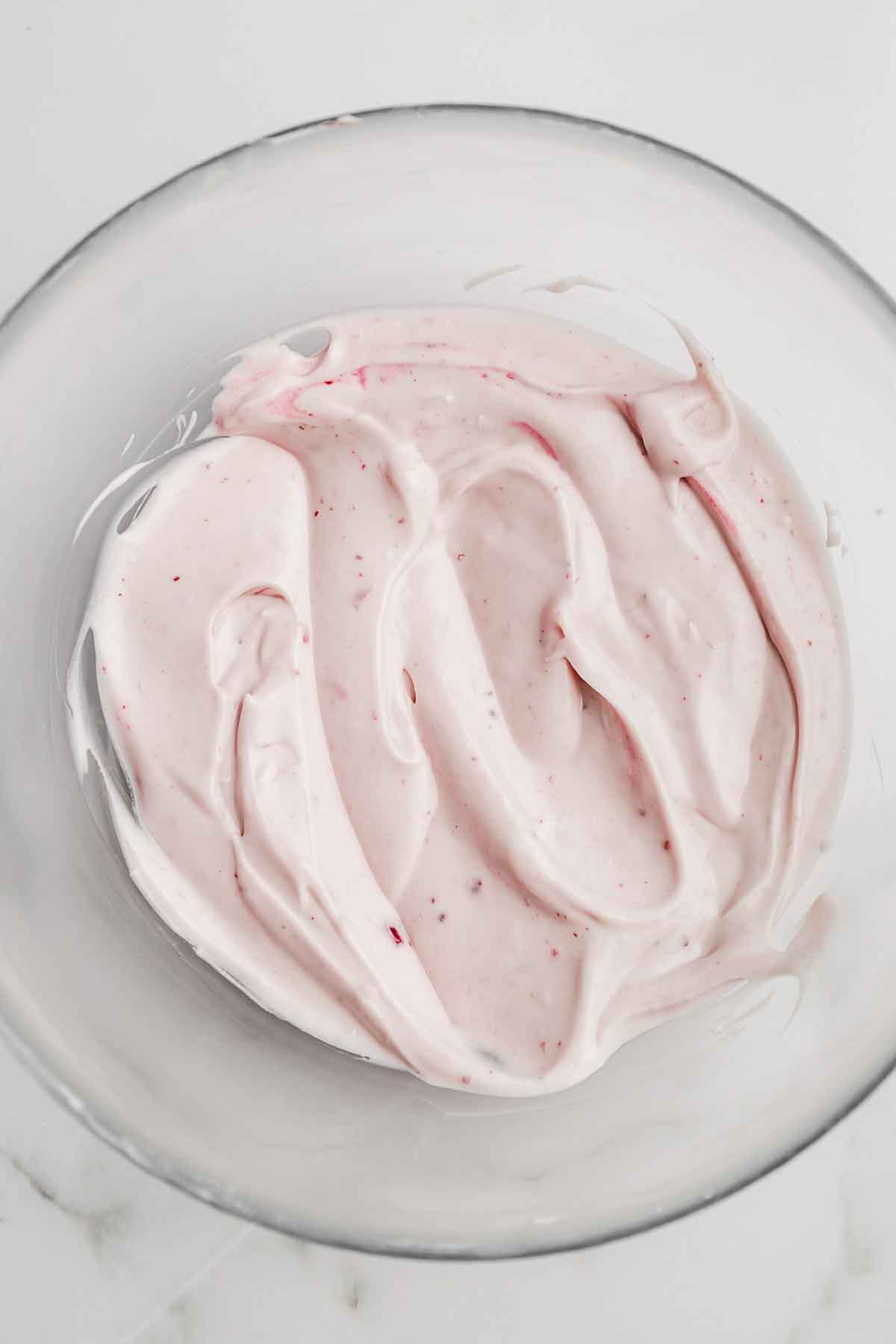 medium bowl with blueberry glaze