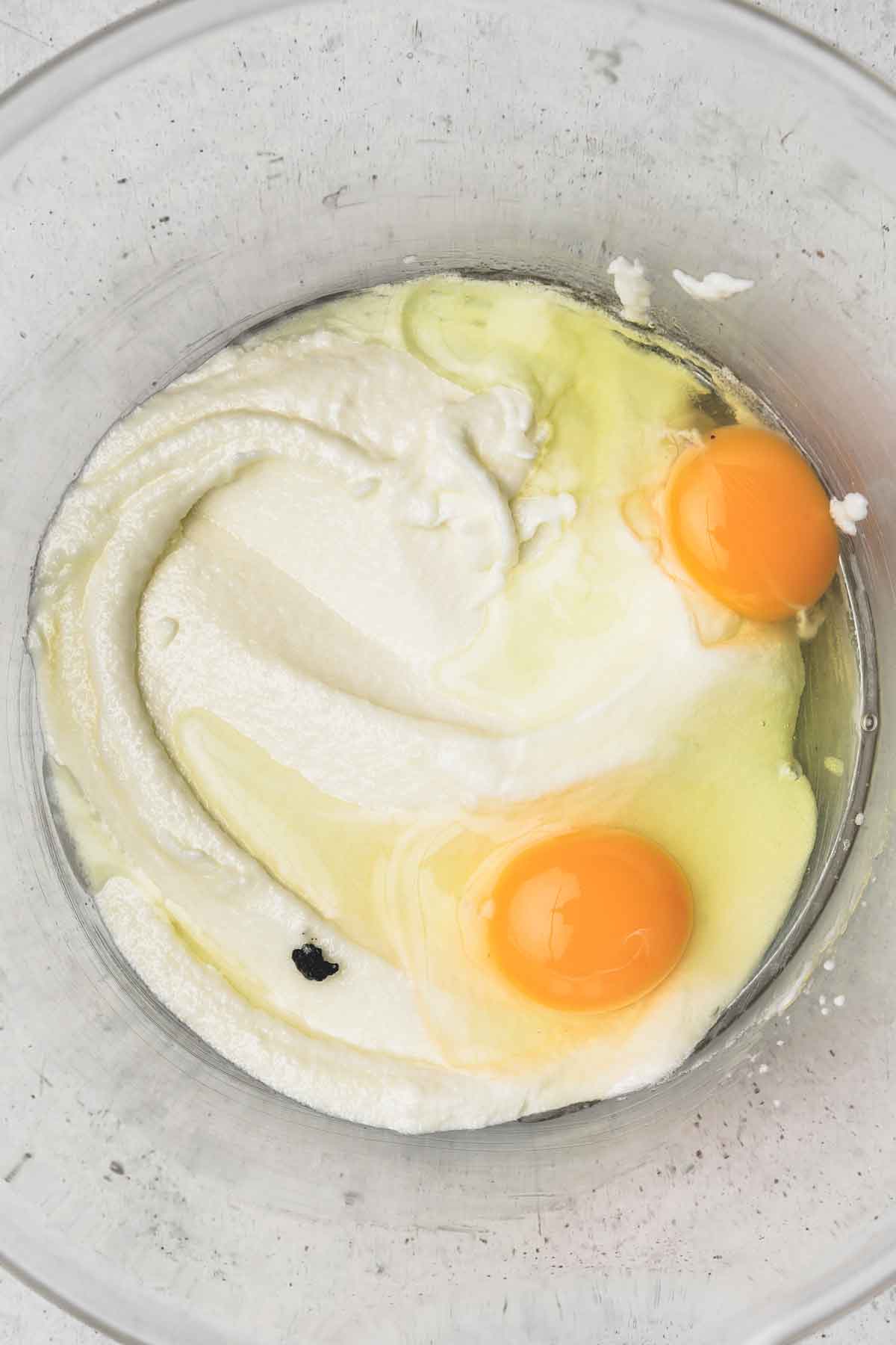 mixing bowl with ingredients