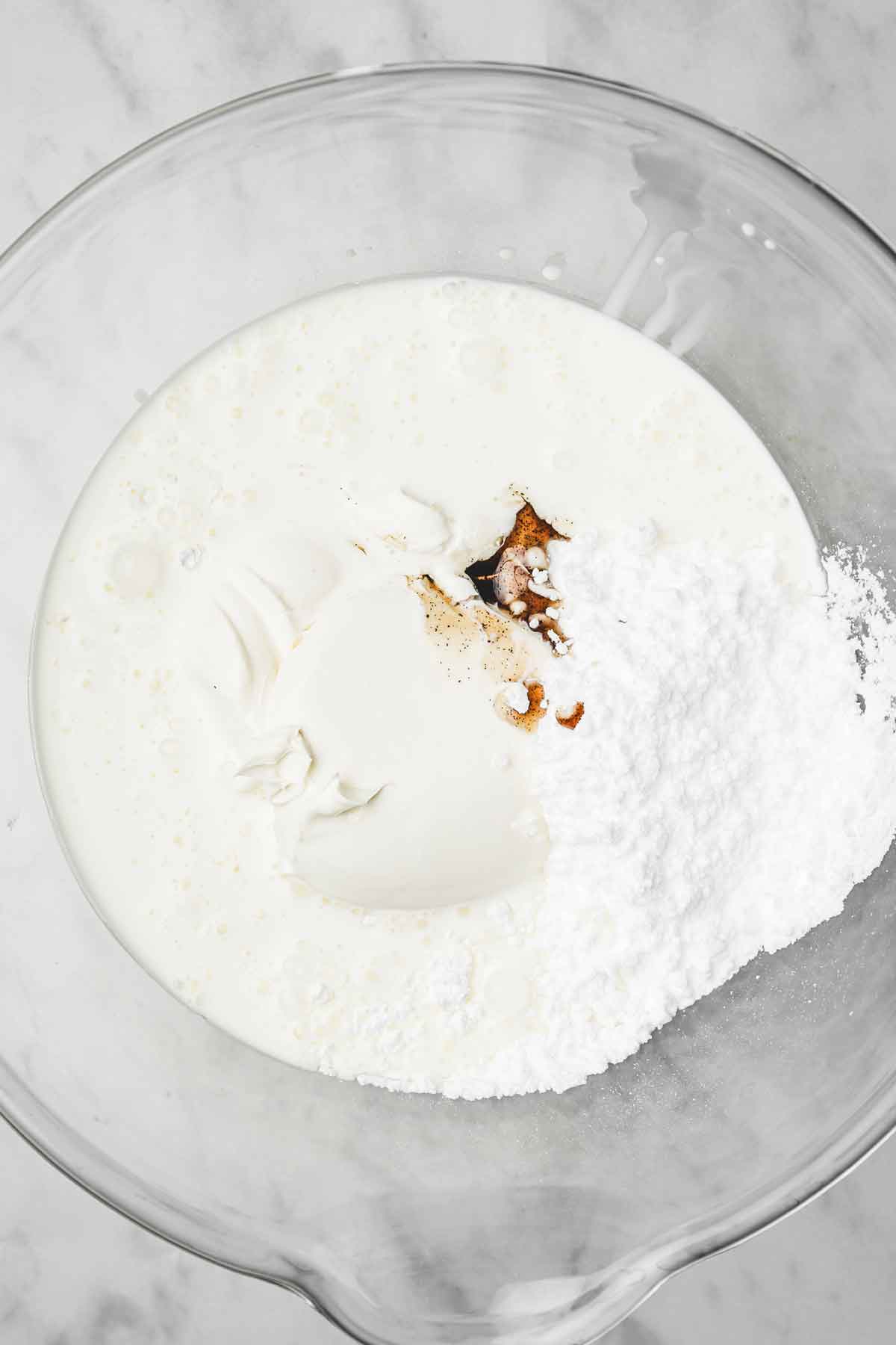 mixing bowl with ingredients