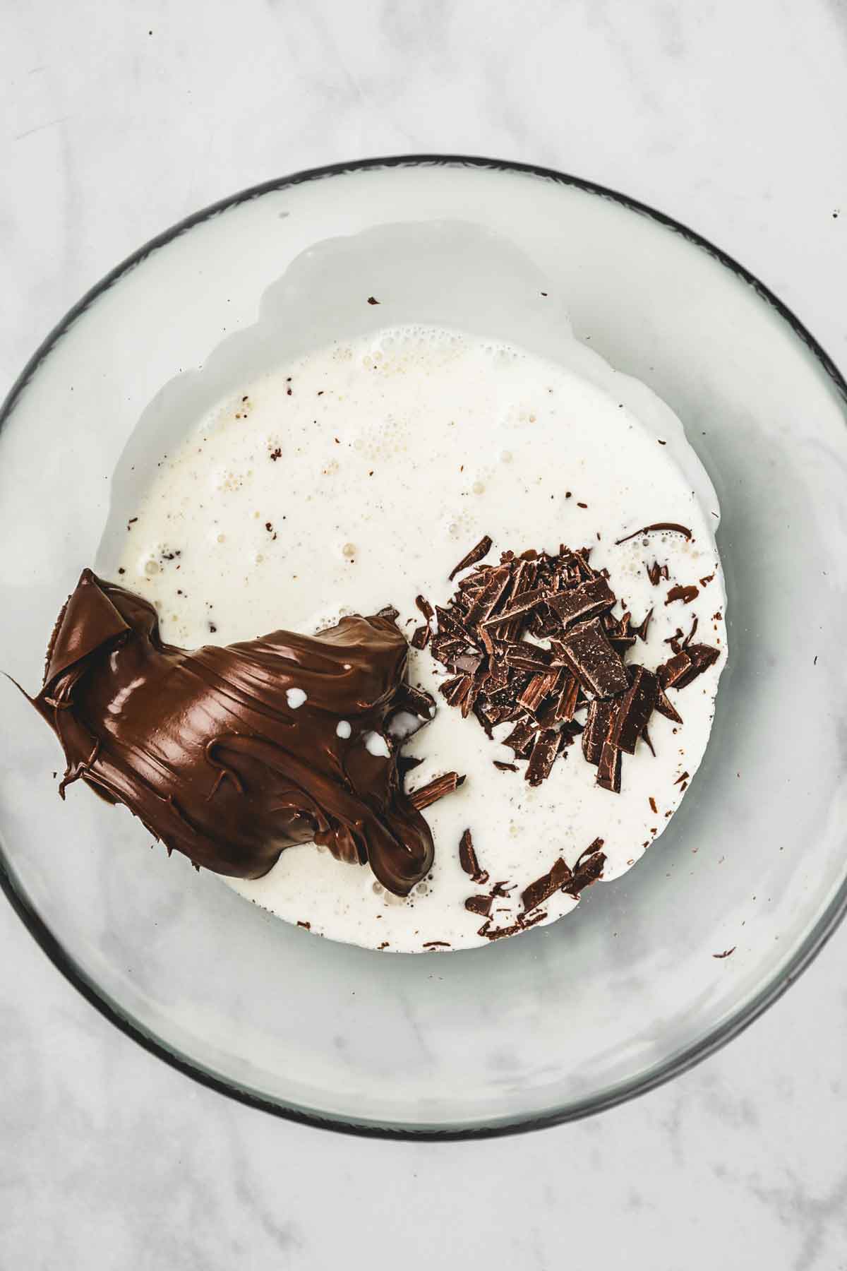 bol avec de la ganache