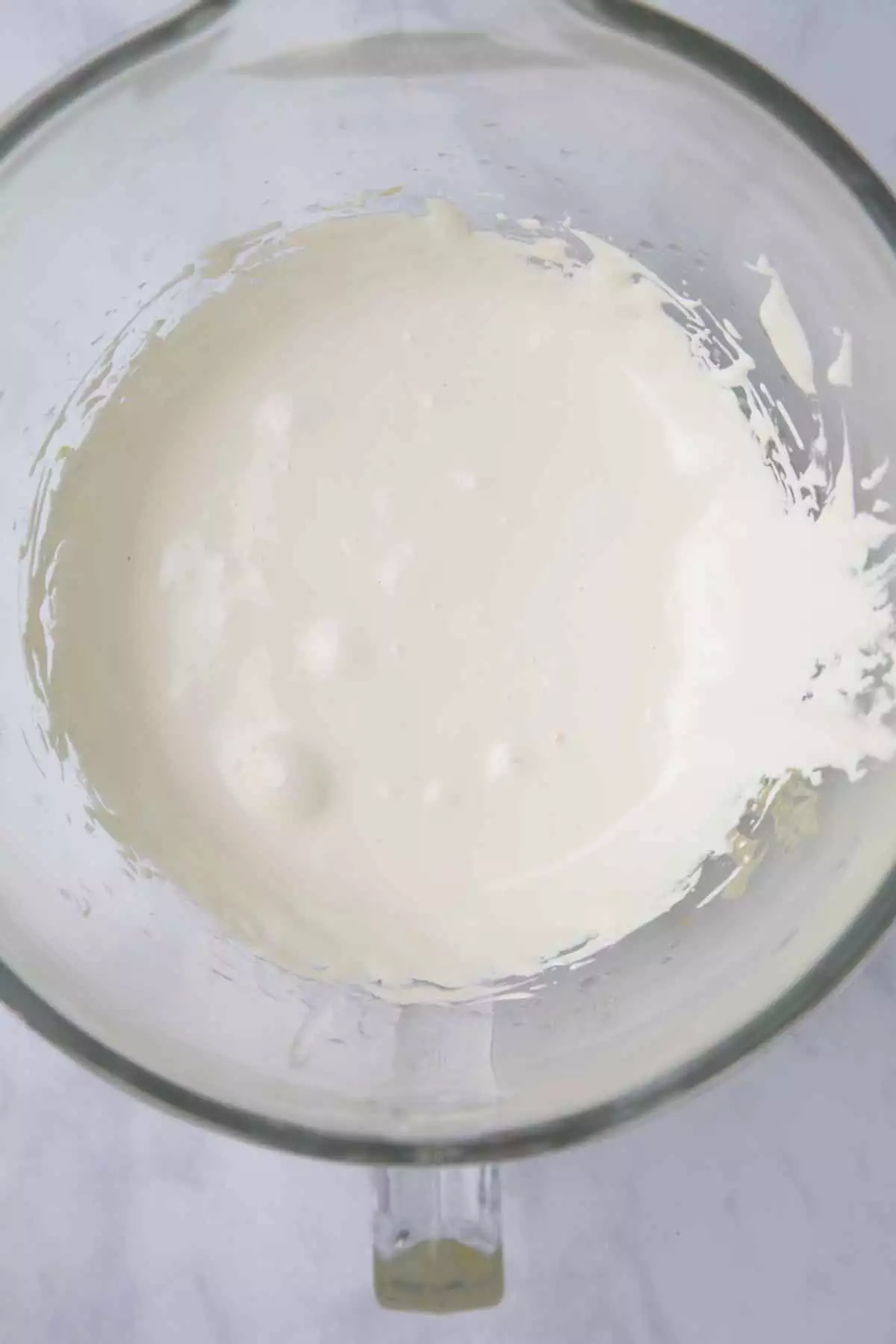 mixing bowl with meringue