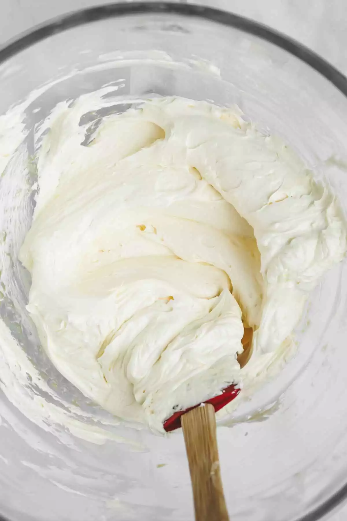 mixing bowl with french meringue buttercream