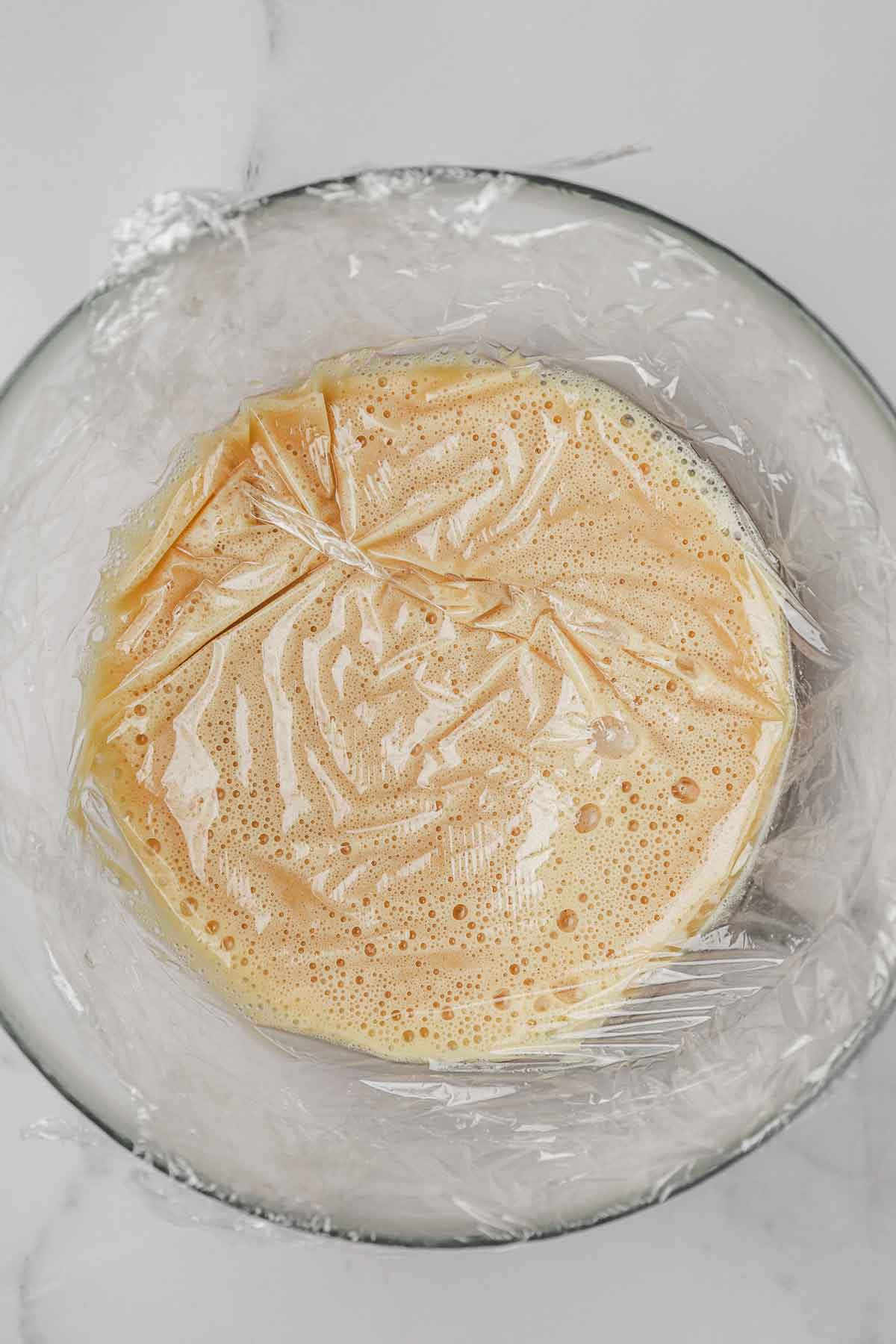 bol avec de la ganache caramel