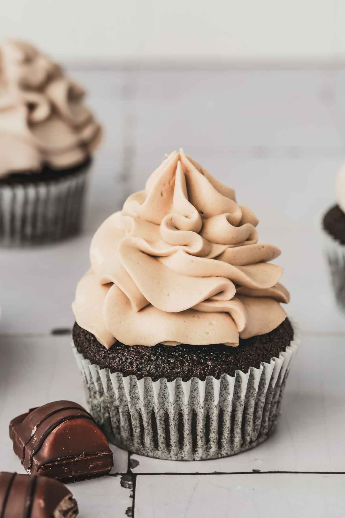 cupcakes avec ganache kinder bueno