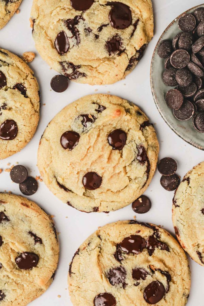 Soft &amp; Chewy Egg Yolk Chocolate Chip Cookies