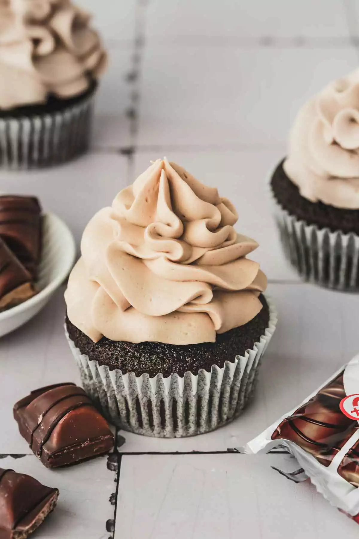 cupcakes avec de la ganache kinder bueno