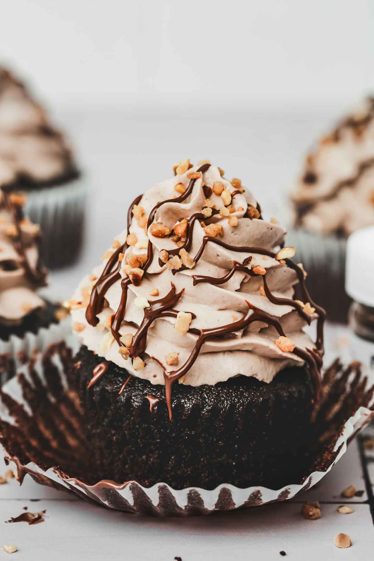 cupcake chocolat nutella et glaçage mascarpone