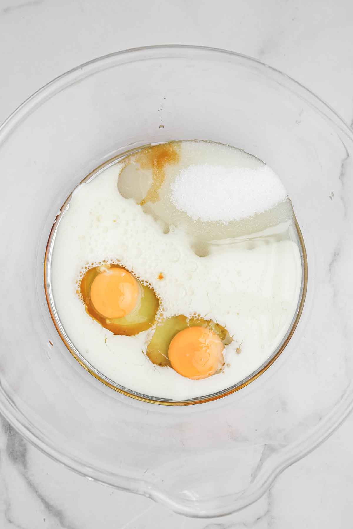 large mixing bowl with ingredients