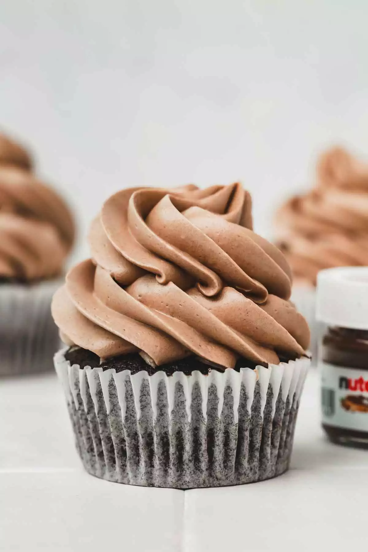 cupcakes avec meringue nutella