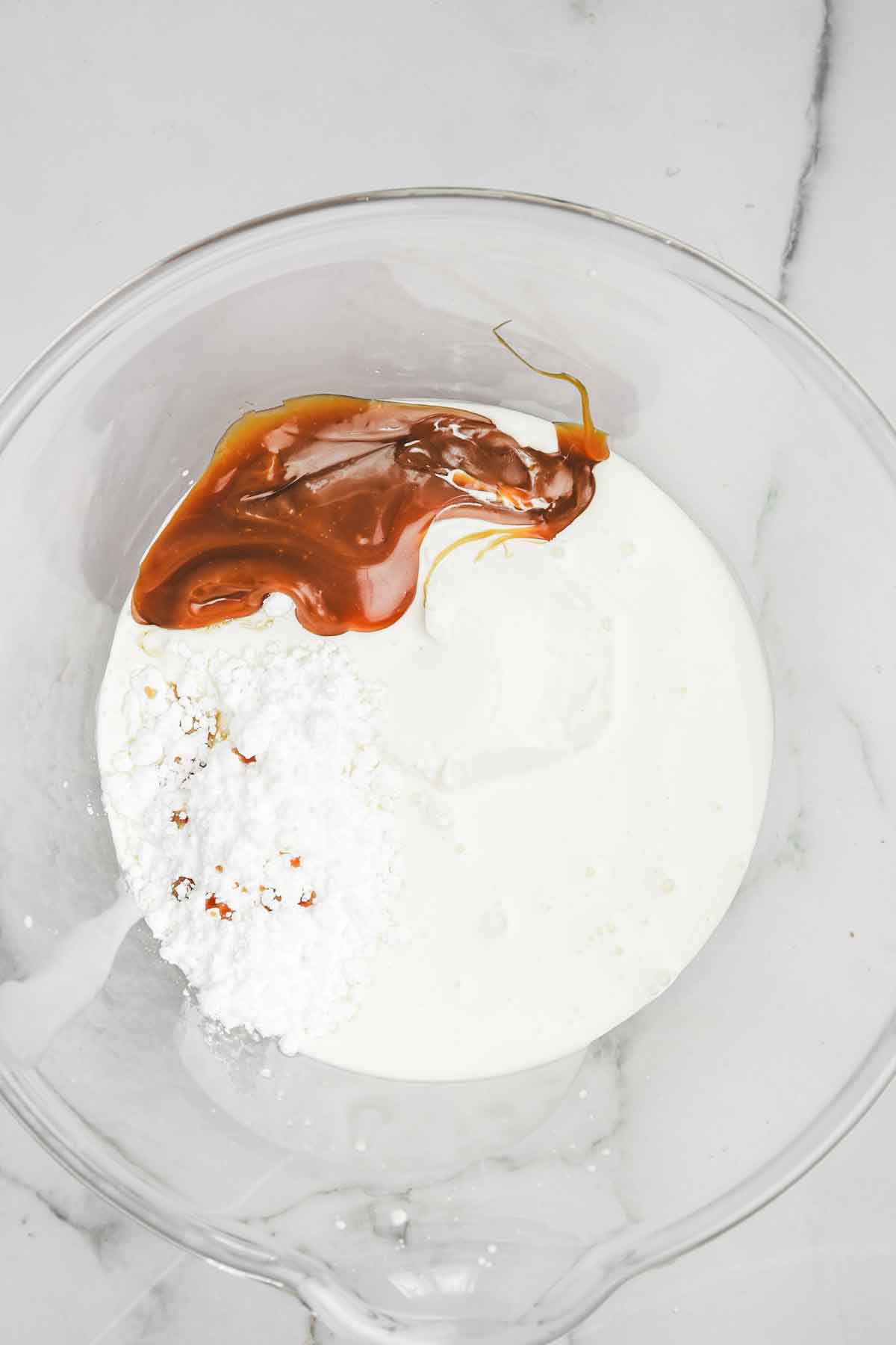 mixing bowl with ingredients