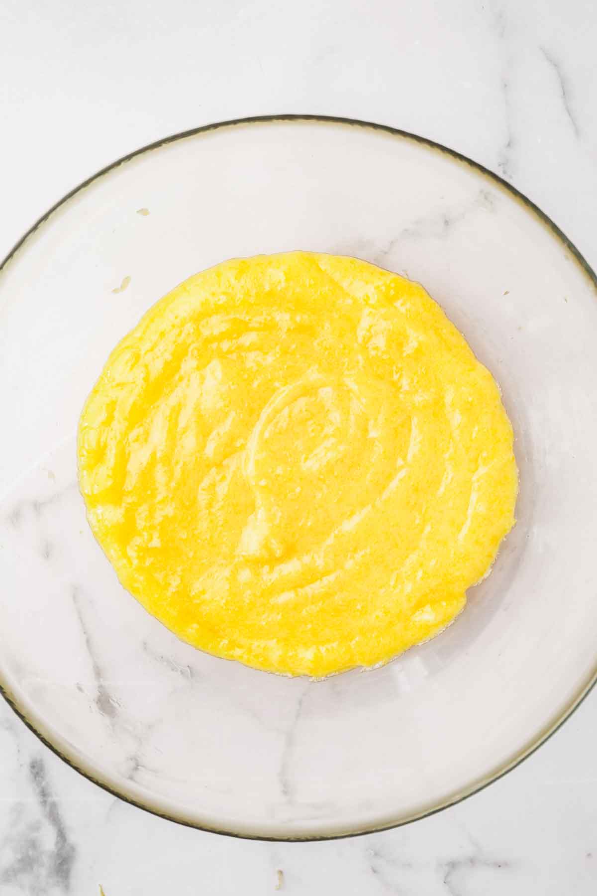 medium bowl with egg yolk mixture