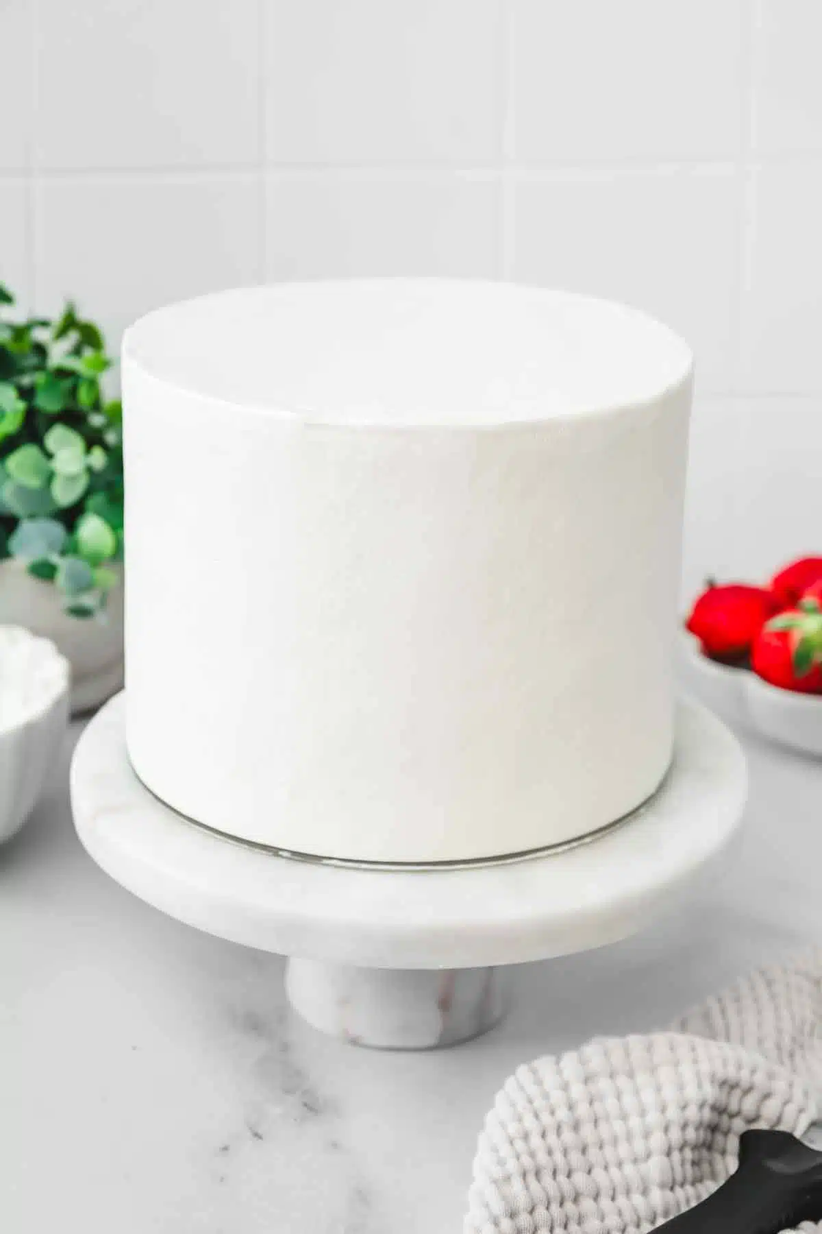 layer cake avec glaçage mascarpone