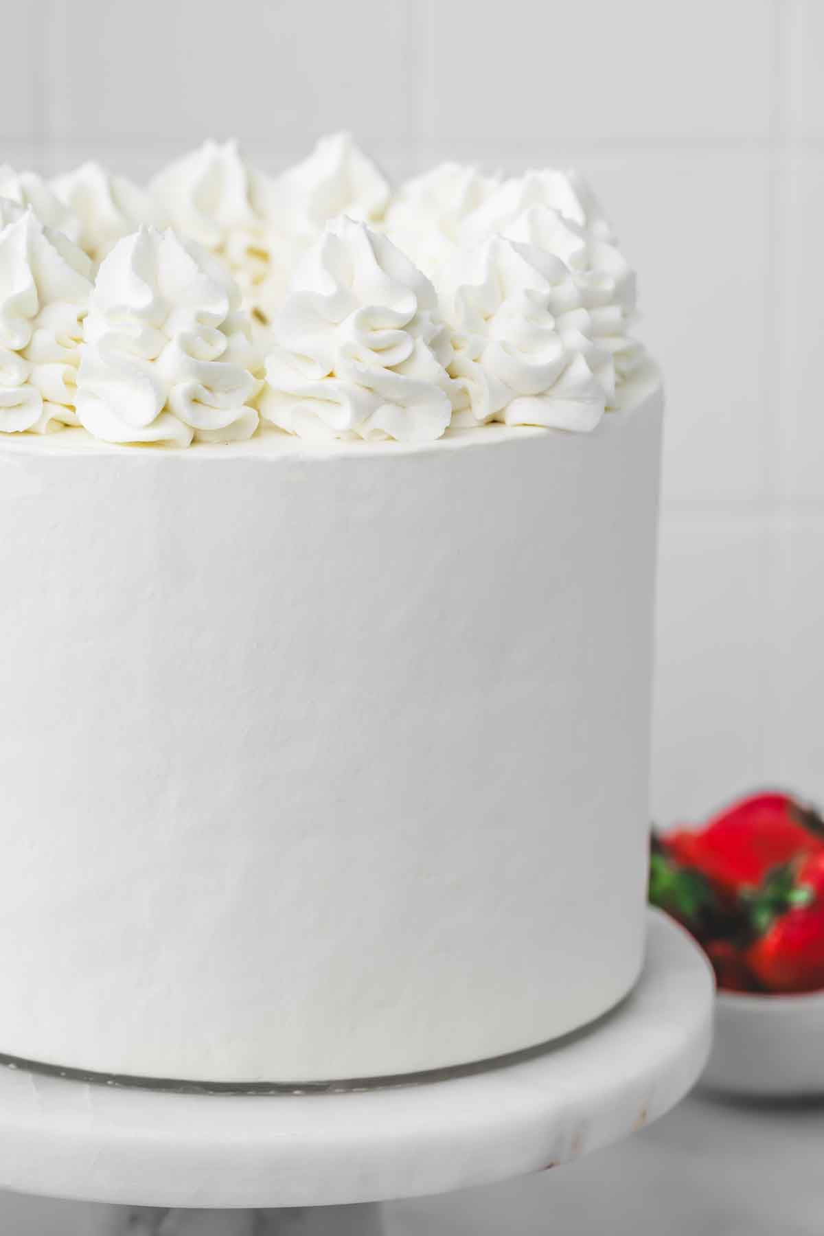 glaçage blanc pour layer cake