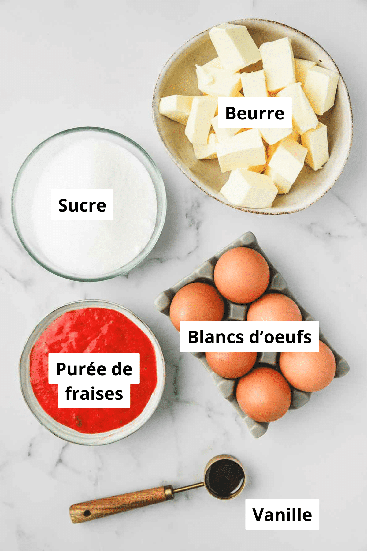 bols avec des ingrédients