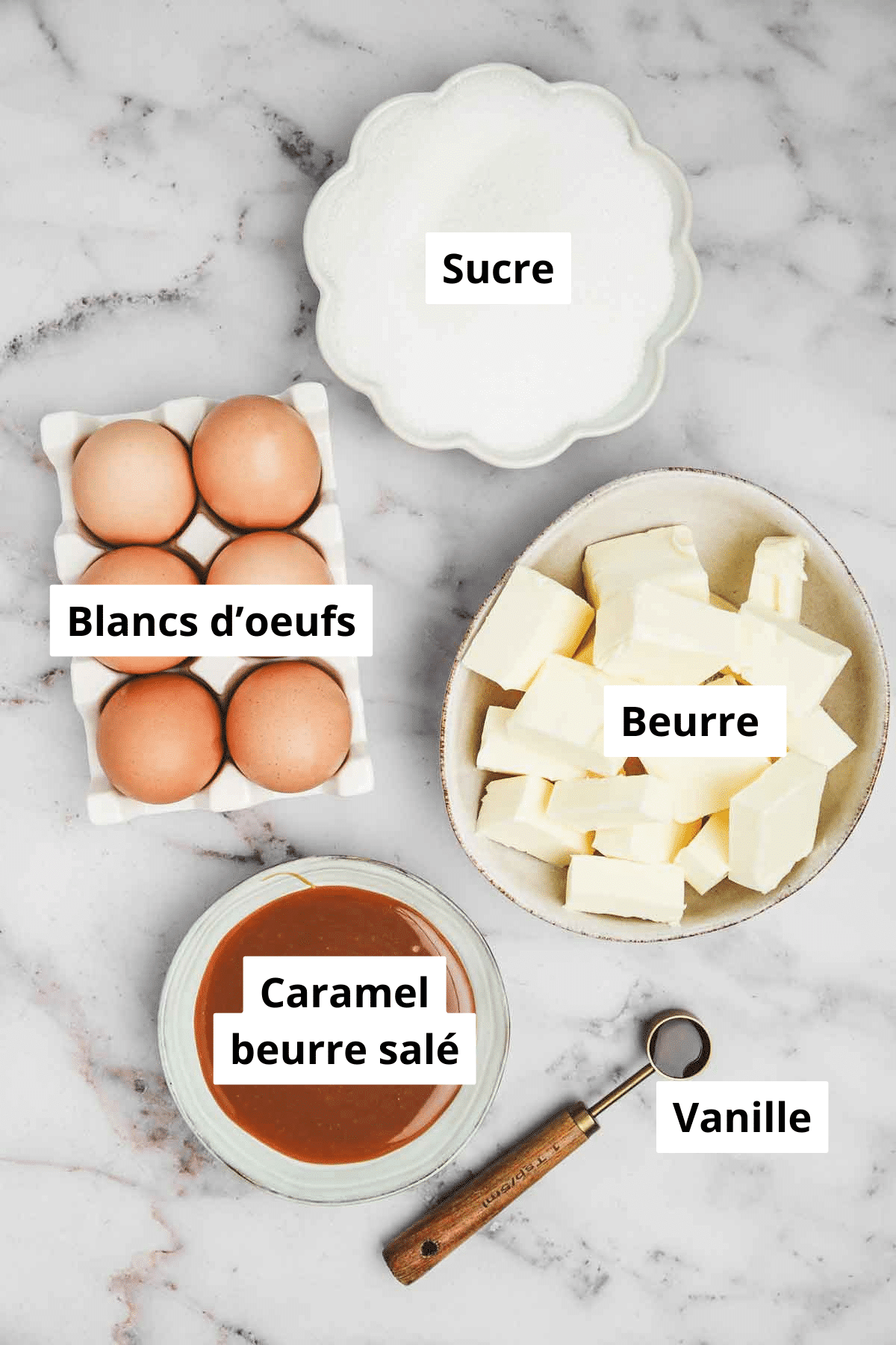 bols avec des ingrédients